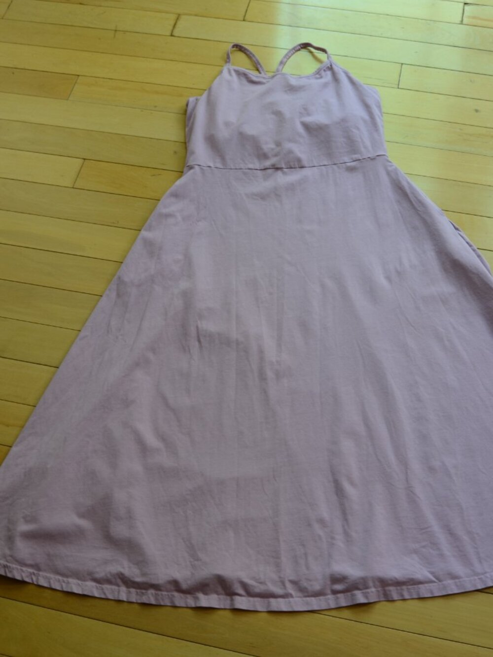 Pact Purple Fit And Flare Midi Dress Organic Cotton Size XL - Picture 2 of 10